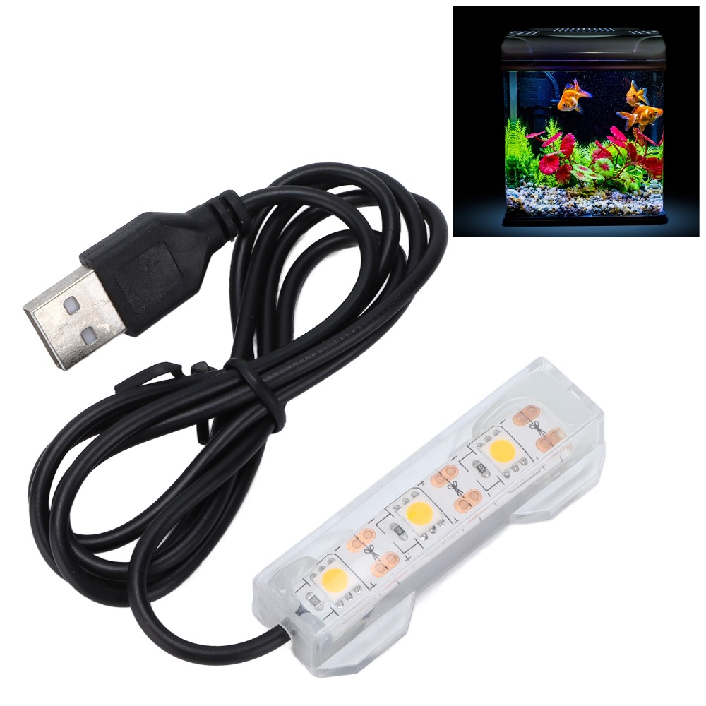Marine Aquarium Lamp - 装飾照明 USB 水槽ライト 多色プラスチック水槽 LED ライト