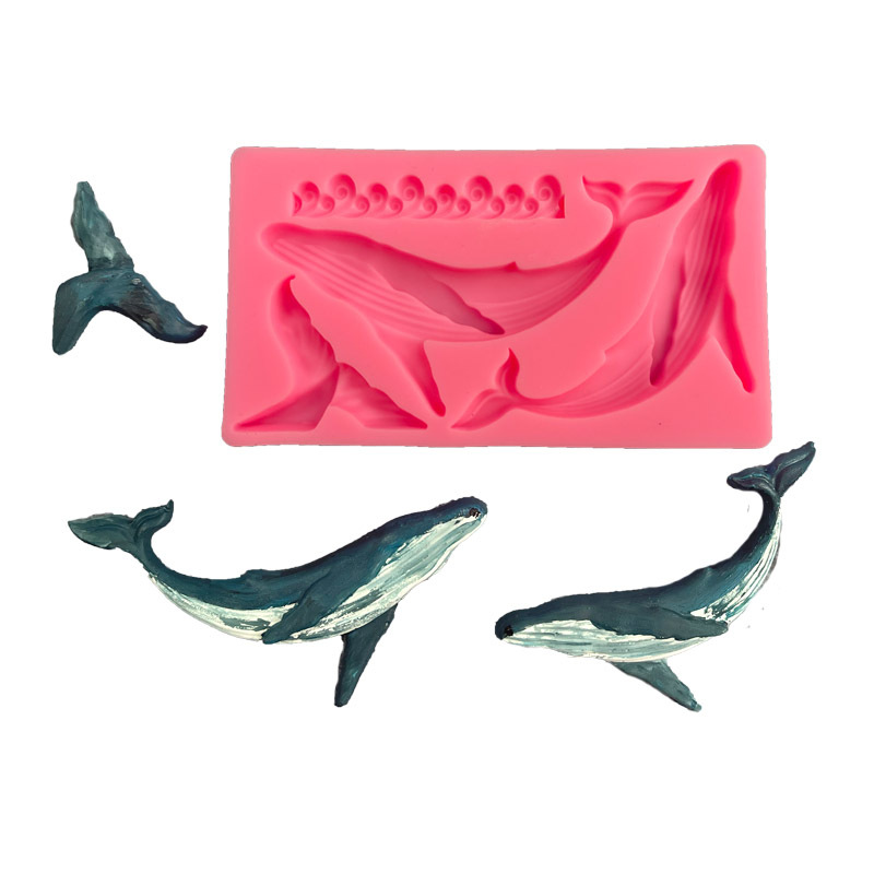 Marine Aquarium Decorations - シリコンクジラ型,日曜大工,オーシャンシリーズ,フォンダン,ケーキデコレーションツール,キッチンアクセサリー,ベーキング用品