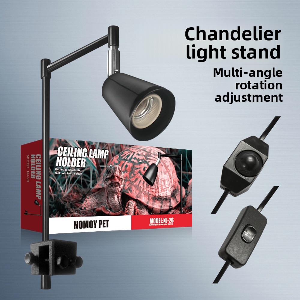 Marine Aquarium Lamp - NOMOY 爬虫類ランプスタンド 調節可能なクランプ付き - 360 °