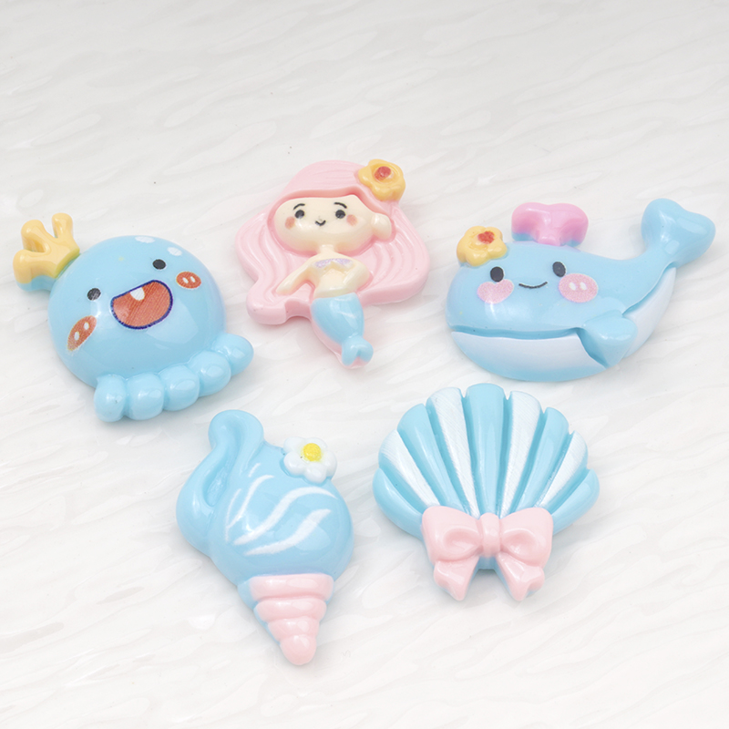 10/100個入り キュートな青いフラットバック樹脂製スクラ - Marine Aquarium Decorations のレビューと価格