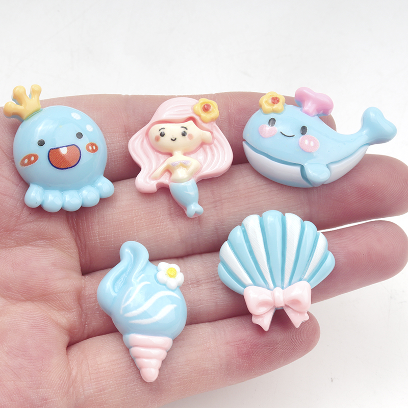 10/100個入り キュートな青いフラットバック樹脂製スクラ - Marine Aquarium Decorations のレビューと価格