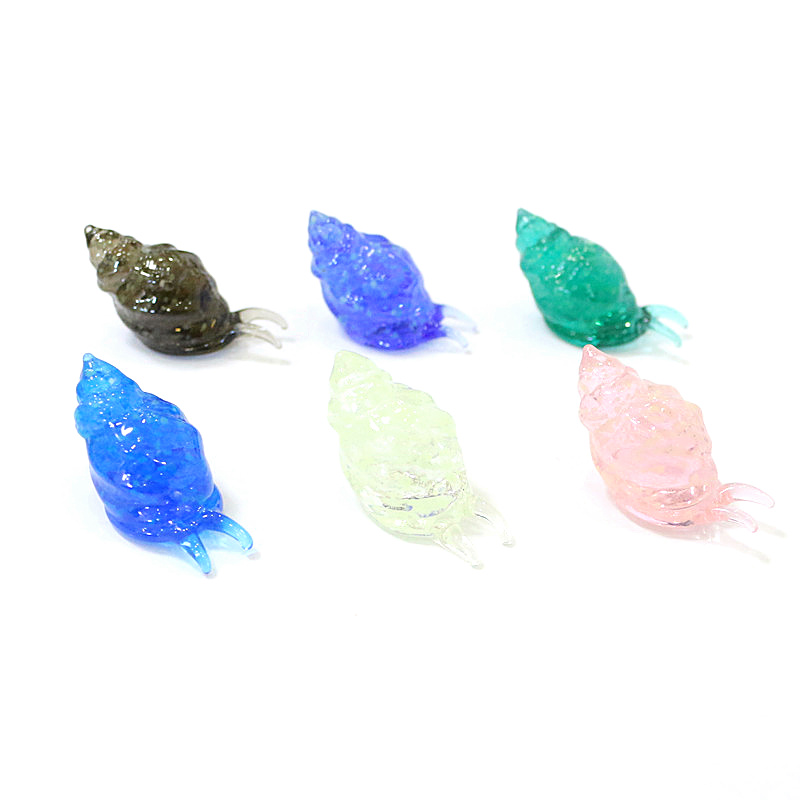 かわいいmuranoガラス海洋動物小像ミニチュア海カタツムリ - Marine Aquarium Decorations のレビューと価格