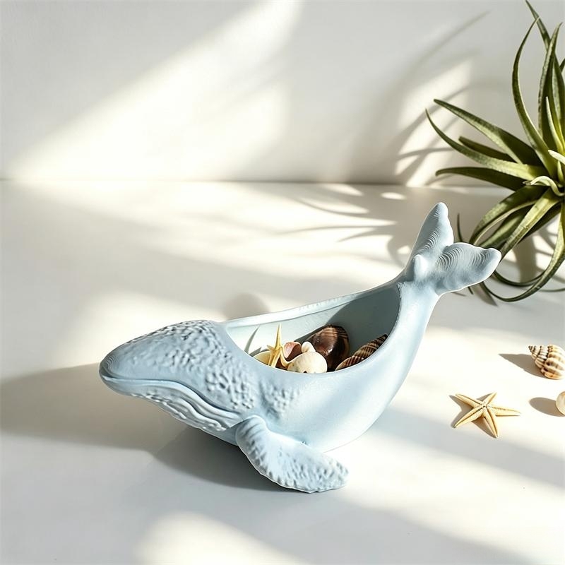 クジラの形をしたセメント製植木鉢、多肉植物プランター、シリコ - Marine Aquarium Decorations のレビューと価格
