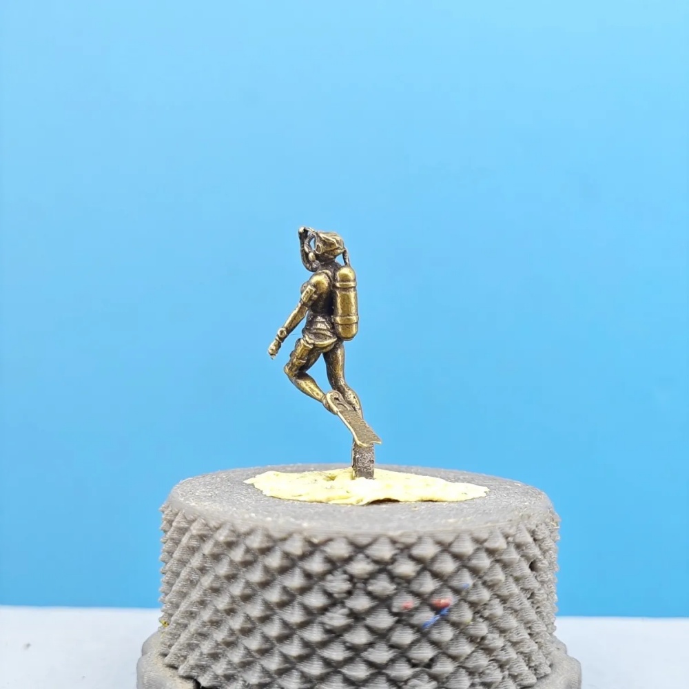 ヴィンテージ真鍮女性ダイバーミニフィギュア水槽装飾デスクトッ - Marine Aquarium Decorations のレビューと価格
