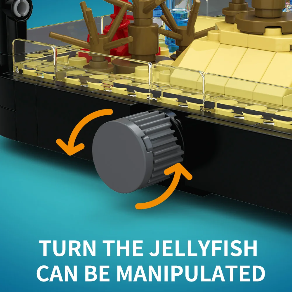 ライト付き水槽ビルディングブロックセット、水槽、海洋カメ、1 - Marine Aquarium Decorations のレビューと価格