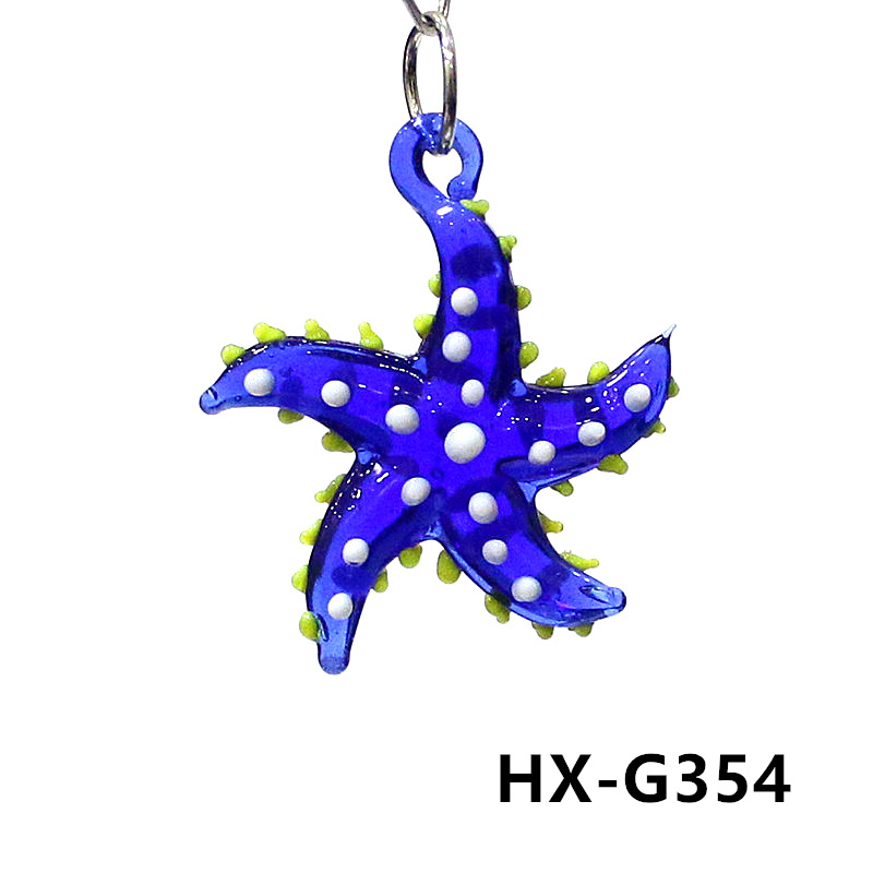 かわいい海洋動物海星魅力マイクロガラス海星ペンダント装飾品d - Marine Aquarium Decorations のレビューと価格