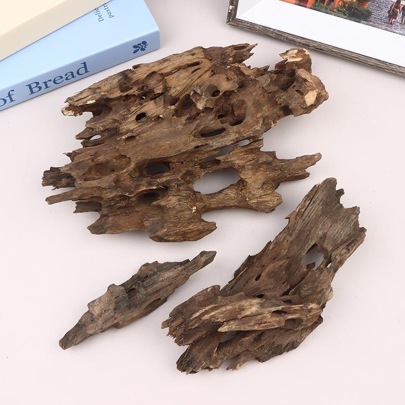 △   エビの木製水槽装飾品、天然の穴が付いた水槽用の流木水 - Marine Aquarium Aquascape のレビューと価格