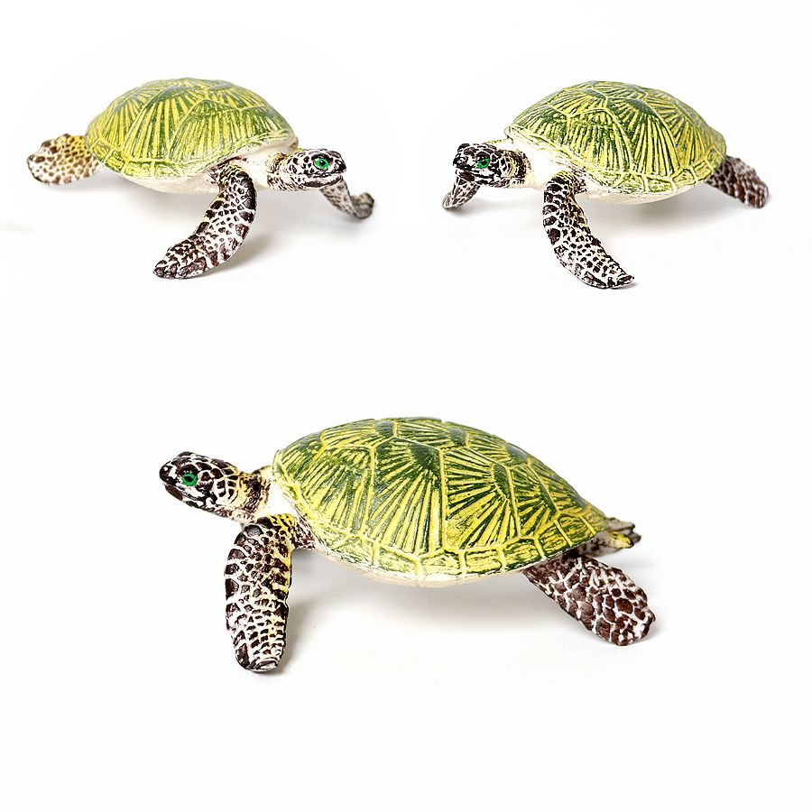 リアルなミニチュア潜水艦海タートルモデル、海の動物亀の置物、 - Marine Aquarium Decorations のレビューと価格